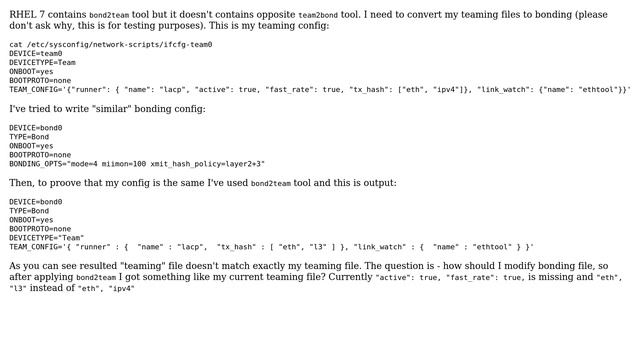 Unix & Linux: converting teaming to bonding смотреть онлайн