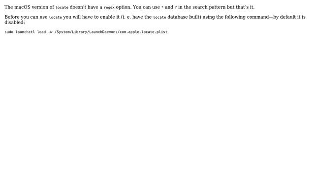 Apple: locate command with regex equivalent in OSX (3 Solutions!!) смотреть онлайн
