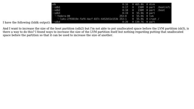 Unix & Linux: How to increase the size of a partition that sits before an encrypted one? смотреть онлайн