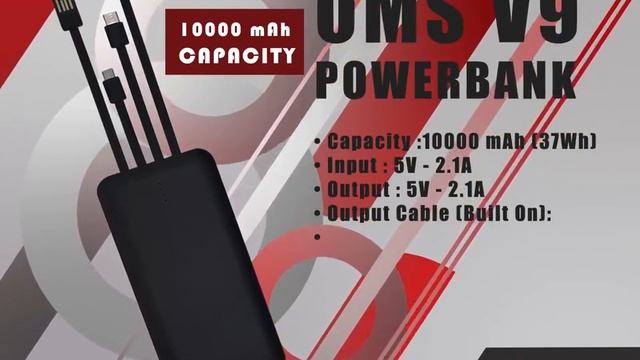 OMS V9 Power Bank 1000mAh смотреть онлайн