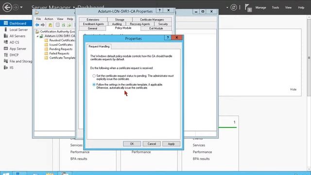 Properties of Certificate Authority in Windows Server 2012 смотреть онлайн