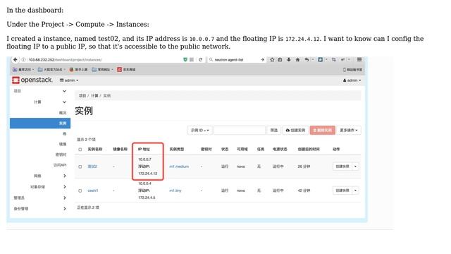 Unix & Linux: How can I config the floating IP to a public ip in OpenStack? смотреть онлайн