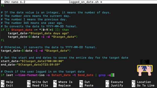 Bash script: how to check that a user logged in on a particular date in Linux смотреть онлайн
