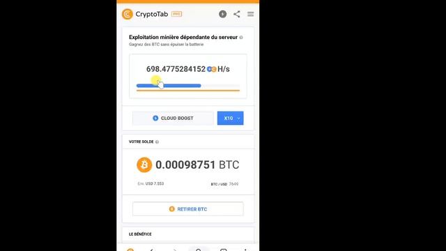 Cryptotab Pro | Comment miner du BTC avec mon mobile ? смотреть онлайн