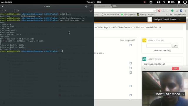 UNIX Lab - Experiment 6 смотреть онлайн