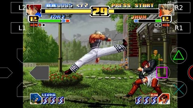 The King Of Fighters 99 PS 1 - Gameplay DuckStation Emulator Android