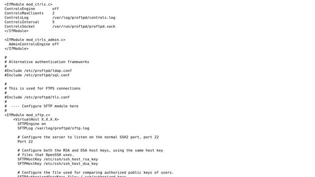 When connecting to PROFTPD via SFTP, mod_wrap is not being invoked смотреть онлайн