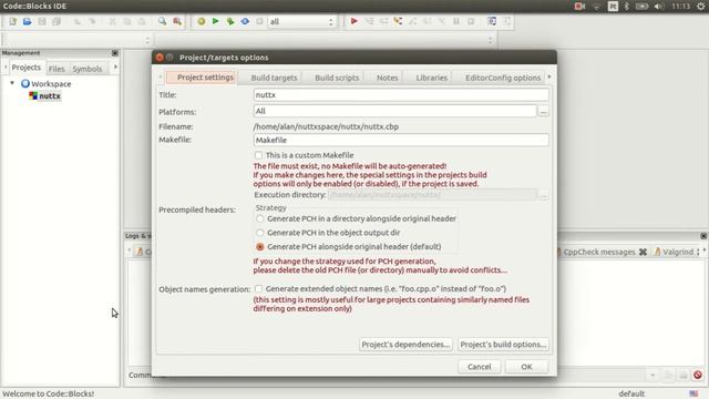 #004 - Code::Blocks IDE integration to compile and debug NuttX смотреть онлайн