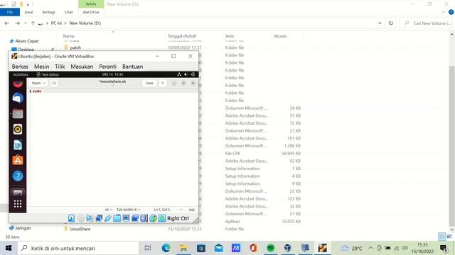 Tutorial share file dari windows ke ubuntu dengan virtual box смотреть онлайн