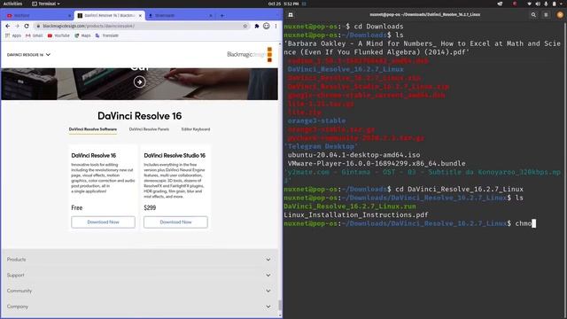 NX20201026 Install Davinci Resolve 16 di Pop!_OS 20.04 смотреть онлайн