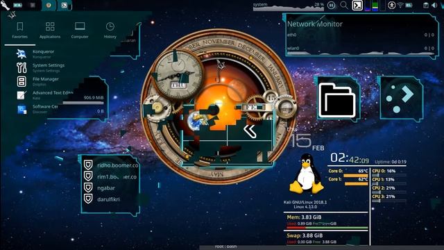 efek animasi desktop pada kali linux kde. смотреть онлайн