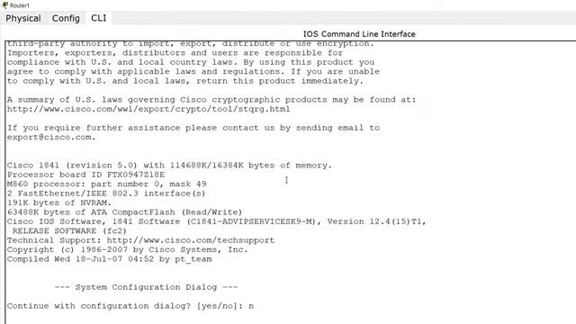 Configuring IPv6 on Router 1 смотреть онлайн