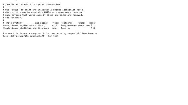 I have a Linux swap partition but how do I set it up permanently? смотреть онлайн