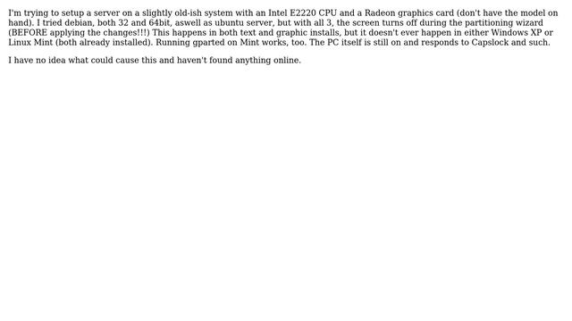 Screen turns off while installing debian or ubuntu смотреть онлайн
