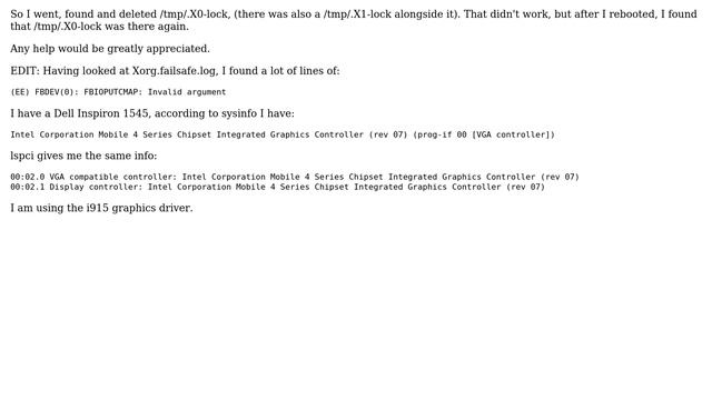 Ubuntu: Ubuntu 12.04, forced into low graphics mode, "Server is already active for display 0" смотреть онлайн