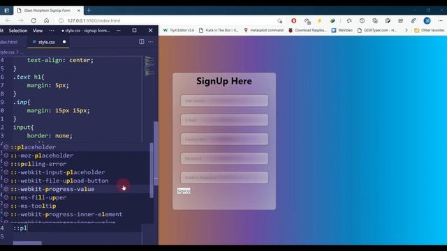 Responsive Glass Morphism Sign Up Form Using Pure HTML and CSS | Free Source Code| #Technical_Vanda смотреть онлайн