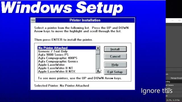 Installing Windows 3.1 on DOS! смотреть онлайн