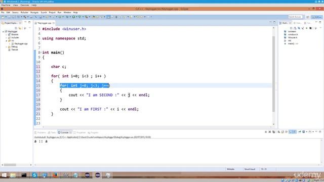 Basic Keylogger [part 1] use C/C++ смотреть онлайн