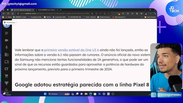 😱Samsung PIROU! One UI 6.1 com Android 14 vai ter Inteligência ARTIFICIAL com CHAT GPT смотреть онлайн