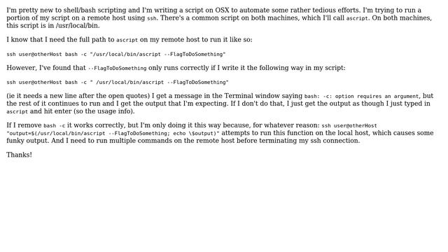 Unix & Linux: Odd syntax for ssh and bash to run command (2 Solutions!!) смотреть онлайн
