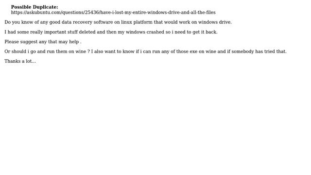Ubuntu: data recovery software for windows + linux platform смотреть онлайн