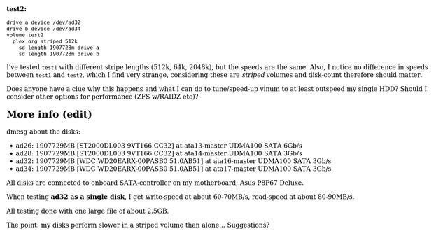 DevOps & SysAdmins: FreeBSD vinum striped (RAID0) volume - performance issues смотреть онлайн