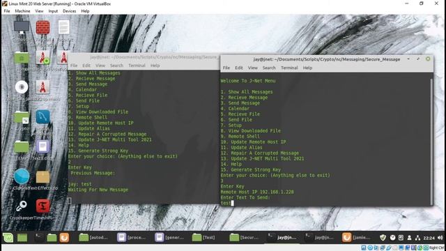 Using The Key Generator To Send Encrypted Message On Linux смотреть онлайн