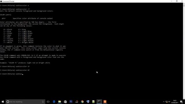 How to customize command prompt text and background color by StudTech смотреть онлайн