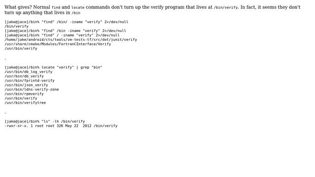 Unix & Linux: Why don't find and locate search /bin? (2 Solutions!!) смотреть онлайн