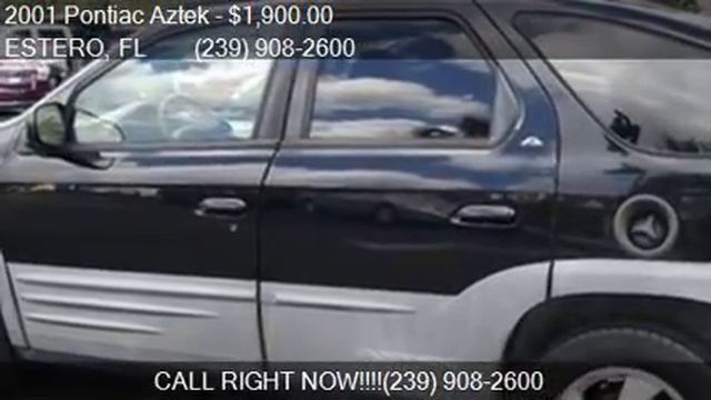 2001 Pontiac Aztek GT 4dr SUV For Sale In ESTERO, FL 33928 A
