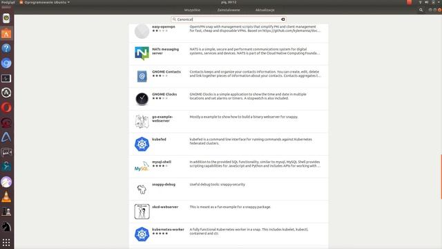 Możliwości Ubuntu 18.04.5. podpisy w sklepie snaps Canonical oraz Opera z zielonym haczykiem. смотреть онлайн
