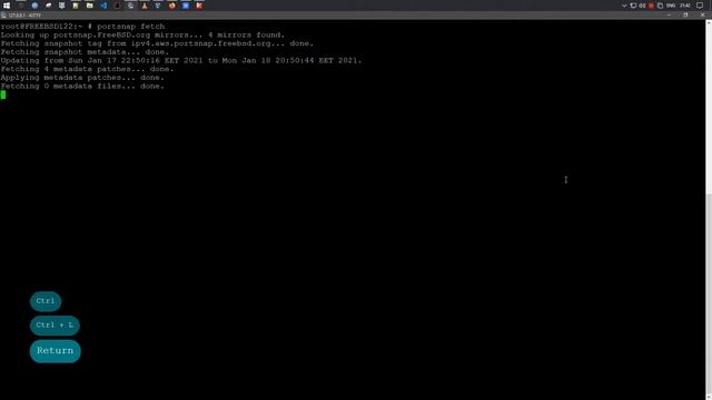 Cкачаем порты с помощью утилиты portsnap | FreeBSD 12.2 смотреть онлайн