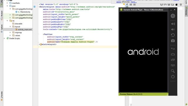 Xamarin Android Player y Android Studio смотреть онлайн