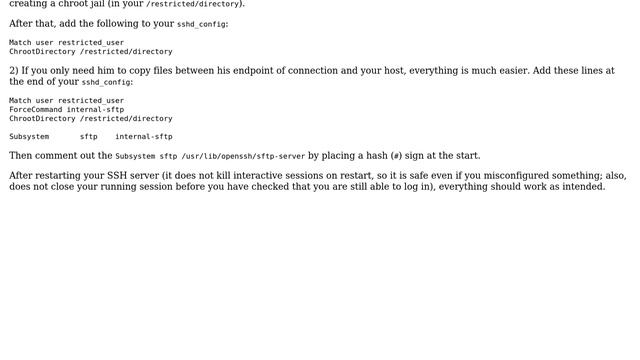 Create an SSH user who only has permission to access specific folders (2 Solutions!!) смотреть онлайн