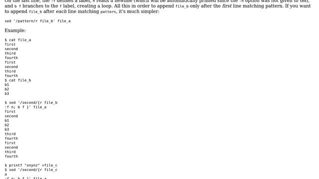 Unix & Linux: Inserting file into other file after pattern (2 Solutions!!) смотреть онлайн