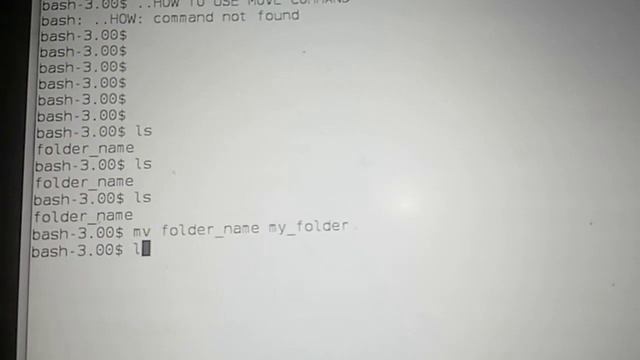 Use of move(mv) command in Linux/Unix смотреть онлайн