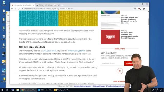 Quick Fix for Windows 10 Crypto Bug (CVE-2020-0601) смотреть онлайн