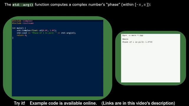 C++: Complex Numbers смотреть онлайн
