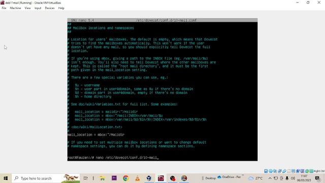 project 1.13 mail server debian 11 смотреть онлайн