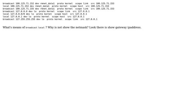 DevOps & SysAdmins: How to understand this output of ip route list table 255? смотреть онлайн