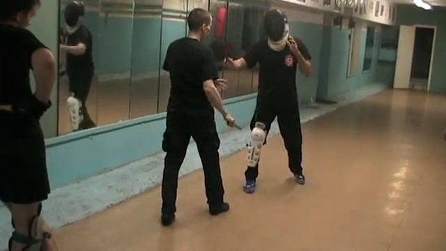 Ножевой бой, ударная техника ног в нб. Задерновский Д.А.