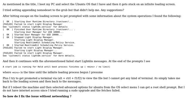 Unix & Linux: Ubuntu MATE does stuck at loading screen (before login promt) смотреть онлайн