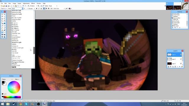 How to make a quick Gaming/Minecraft thumbnail with Paint.net смотреть онлайн