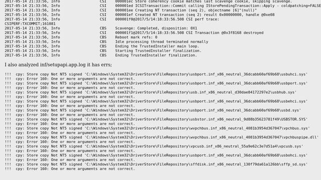 Win7 SP1 install always fails to code 8000ffff catastrophic failure, target state 7 (full logs... смотреть онлайн