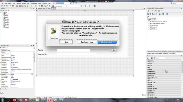 Short video Creating a screen notification using Delphi version XE7 with Windows System Registry смотреть онлайн