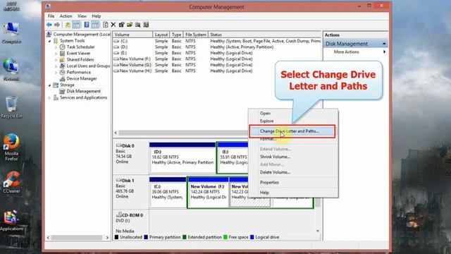 How to Change Drive Letter or Path in Windows PC (Change Hard Disk Drive letter) смотреть онлайн