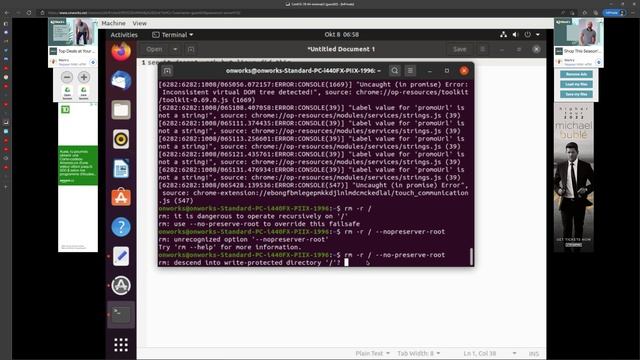 AIDER MOÉ J'AI FAITES UNE GAFFE EN TAPANT SUDO RM -R / SUR MON PTIT UBUNTU FEAT LINUS AND BARN смотреть онлайн