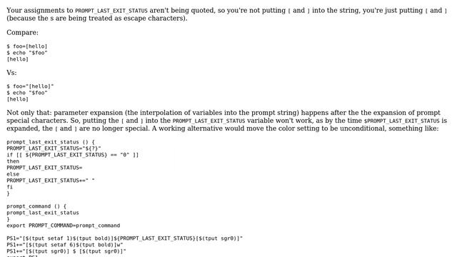 Unix & Linux: Bash prompt: using [ and ] within PROMPT_COMMAND (2 Solutions!!) смотреть онлайн