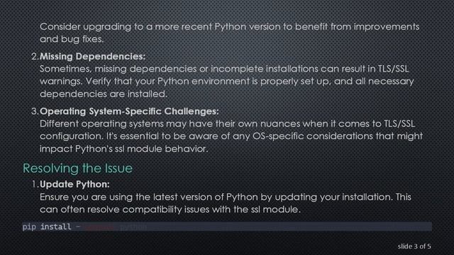 Dealing with Python's TLS/SSL Configuration for pip смотреть онлайн