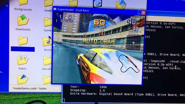 Scud Race on Model 3 Emulator Raspberry pi 4 in Twister OS смотреть онлайн